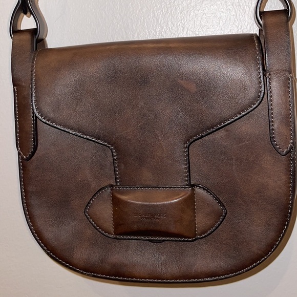 Michael Kors Collection: Daria Small Leather Crossbody Bag Elephant